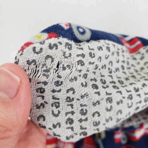 Carter's Set of Two Fleece Footies Pajamas Size 2T Firetrucks Construction - Picture 9 of 9